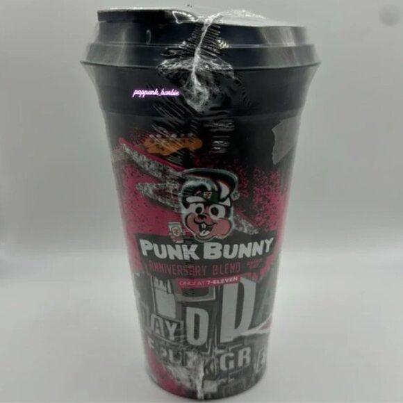 Punk Bunny Green Day 7-Eleven Tumbler‎ NEW - Picture 1 of 7